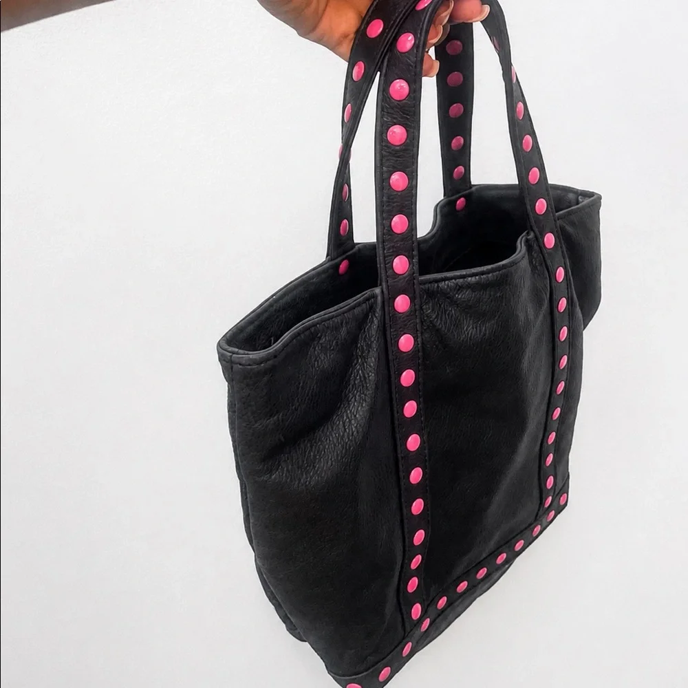Vintage Vanessa Bruno Navy Leather Tote Small